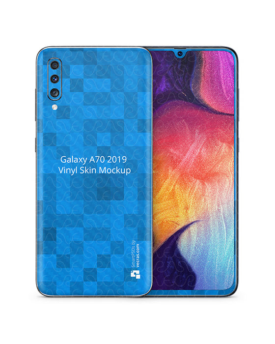 Samsung Galaxy A70 Vinyl Skin Design Mockup 2019