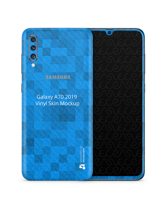Samsung Galaxy A70 Vinyl Skin Design Mockup 2019