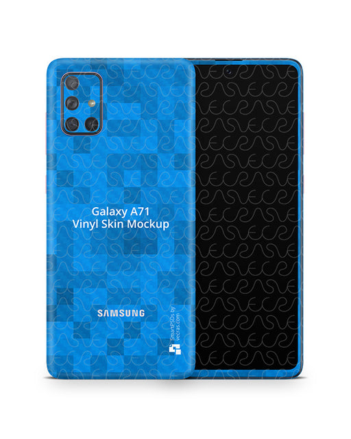 Galaxy A71 (2019) PSD Skin Mockup Template