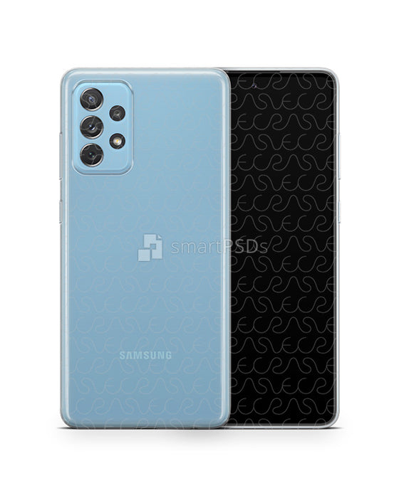 Galaxy A72 5G (2021) TPU Clear Case Mockup