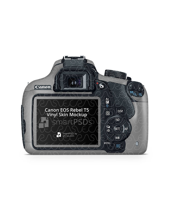 Canon EOS Rebel T5 (2014) Skin PSD Mockup Template