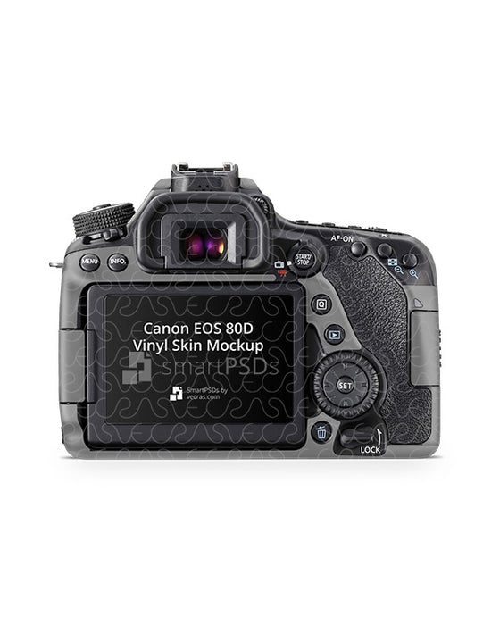 Canon EOS 80D (2016) Skin PSD Mockup Template