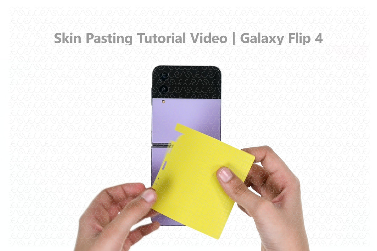 Galaxy Flip 4 Vinyl Skin Pasting Tutorial (Full Wrap) — VecRas