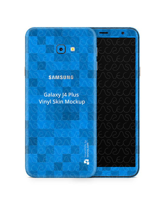 Samsung Galaxy J4 Plus Vinyl Skin Design Mockup 2018