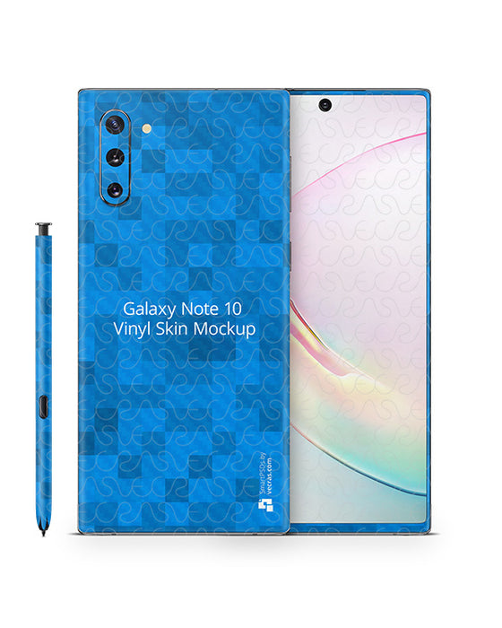 Galaxy Note 10 Vinyl Skin Design Mockup 2019
