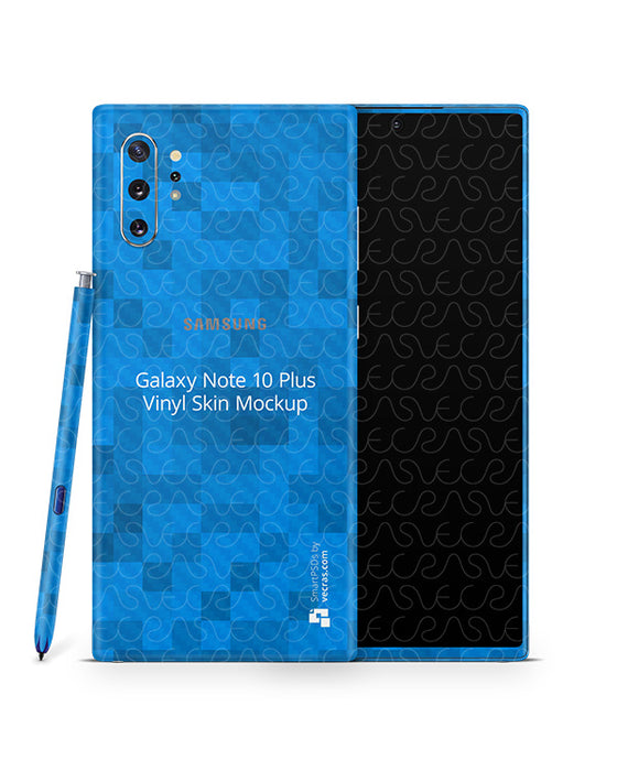 Galaxy Note 10 Plus Vinyl Skin Design Mockup 2019
