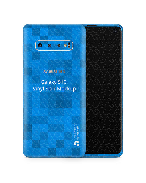 Samsung Galaxy S10 Vinyl Skin Design Mockup 2019