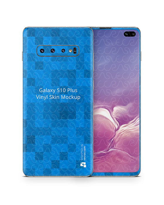 Samsung Galaxy S10 Plus Vinyl Skin Design Mockup 2019