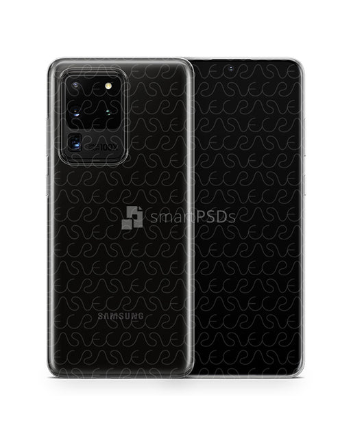 Galaxy S20 Ultra (2020) TPU Clear Case Mockup 