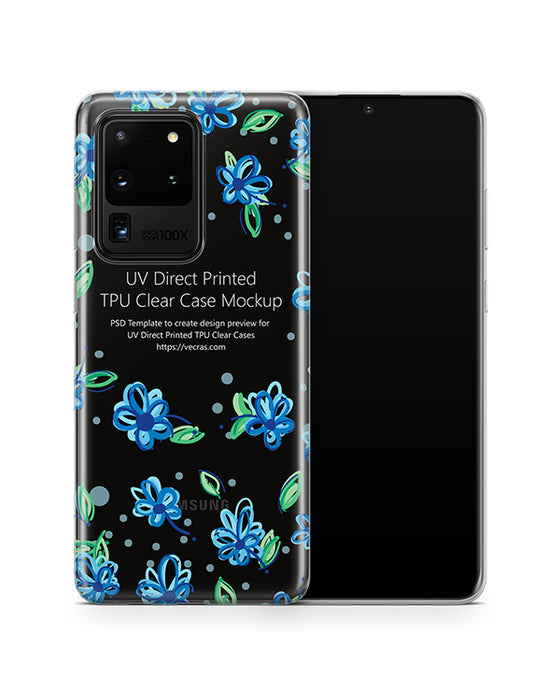Galaxy S20 Ultra (2020) TPU Clear Case Mockup 