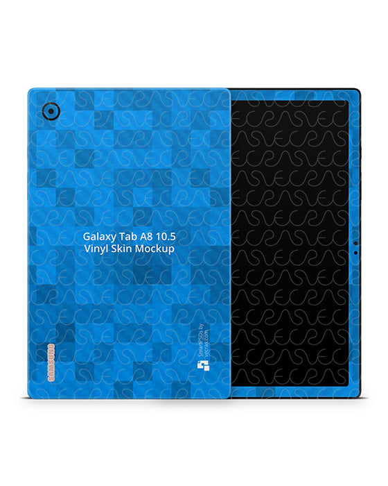 Galaxy Tab A8 10.5 (2022) PSD Skin Mockup Template