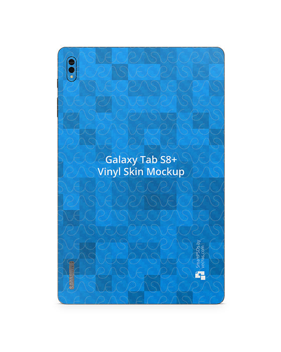 Galaxy Tab S8 Plus (2022) Vinyl Skin Mockup PSD Template