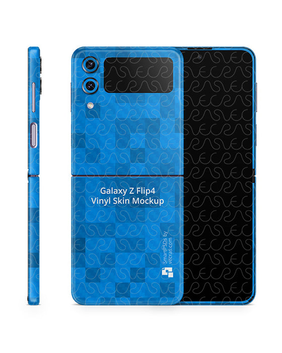 Galaxy Z Flip 4 (2022) PSD Skin Mockup Template