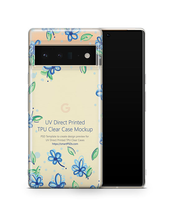 Google Pixel 6 Pro (2021) TPU Clear Case Mockup