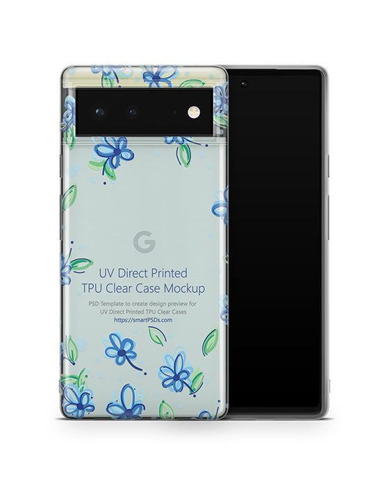 Google Pixel 6 (2021) TPU Clear Case Mockup