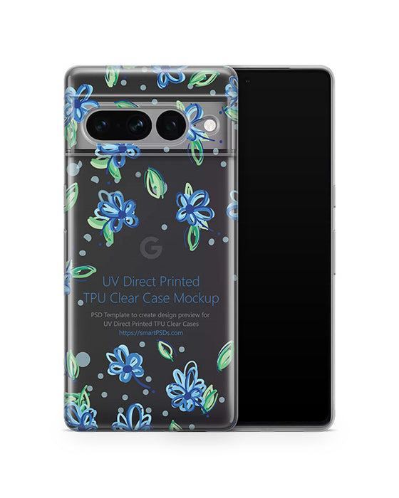 Google Pixel 7 Pro (2022) TPU Clear Case Mockup