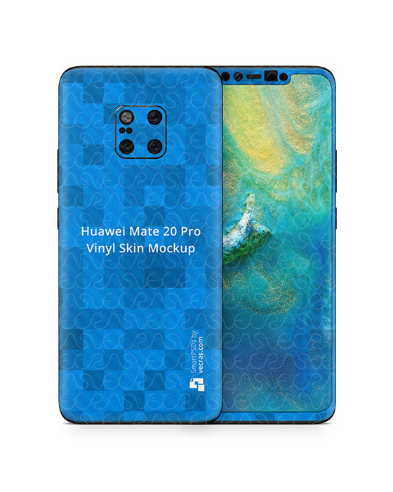 Huawei Mate 20 Pro Vinyl Skin Design Mockup 2018