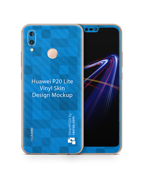Huawei P20 Lite Vinyl Skin Design Mockup 2018