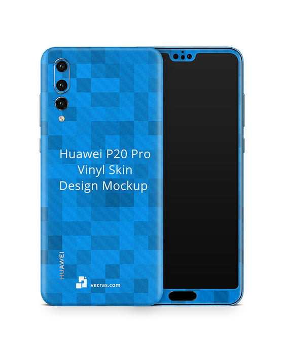 Huawei P20 Pro Vinyl Skin Design Mockup 2018