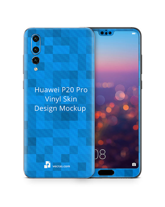 Huawei P20 Pro Vinyl Skin Design Mockup 2018