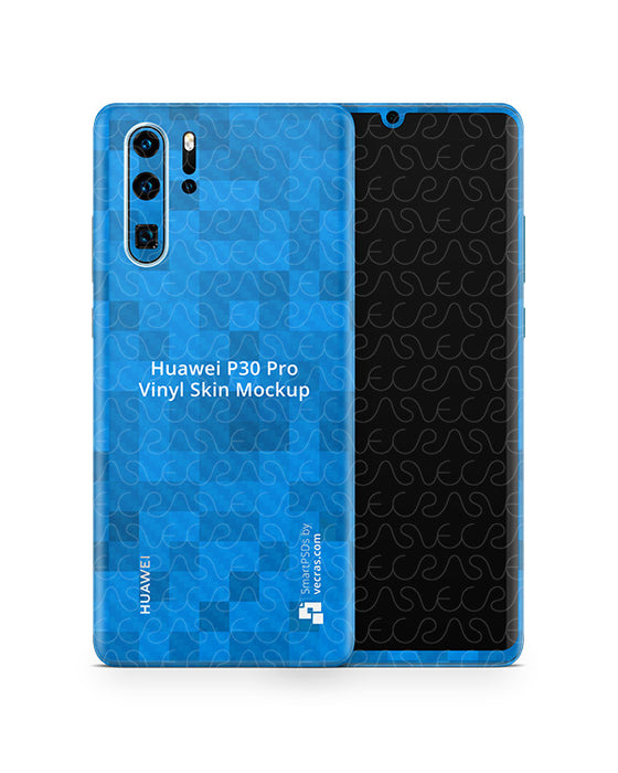 Huawei P30 Pro Vinyl Skin Design Mockup 2019