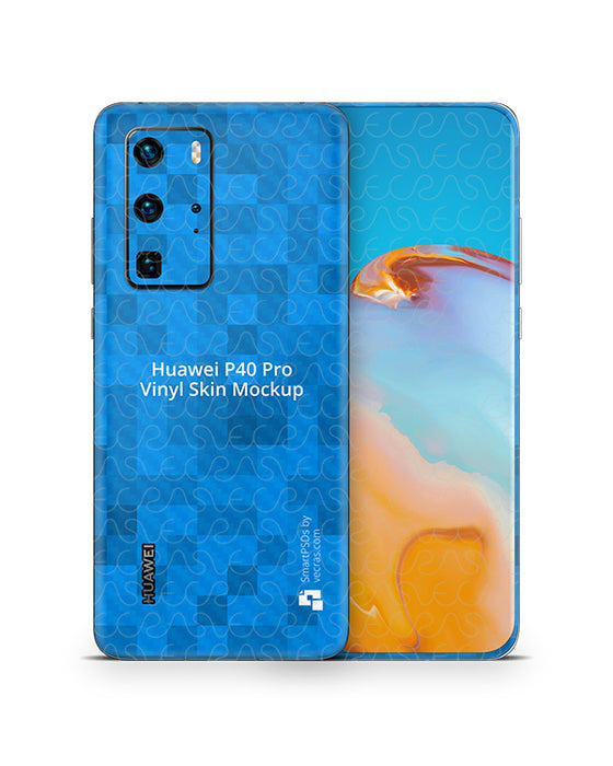 Huawei P40 Pro (2020) PSD Skin Mockup Template, p40 pro skin, huawei skin mockup, vecras, vecra spsd mockup, smartpsds