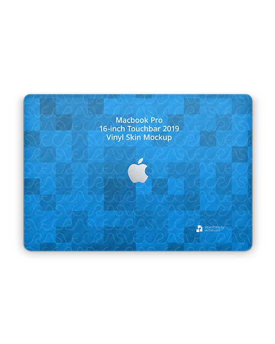 Macbook Pro 16-Inch Touch Bar (2019) Skin PSD Mockup Template 