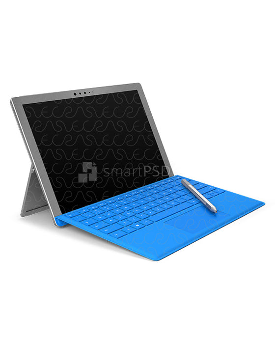 Surface Pro 4 Laptop Vinyl Skin Design Template (Full Wrap-4 Views)