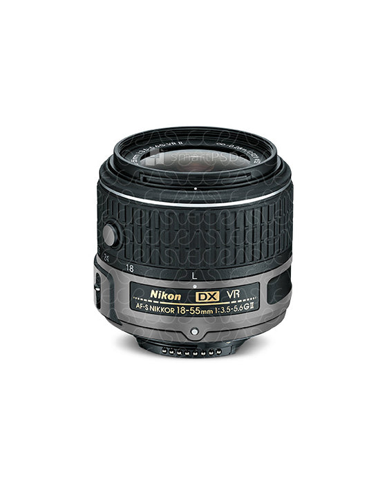 Nikon AF-S NIKKOR 18-55 mm Lens Vinyl Skin Design Template 2014