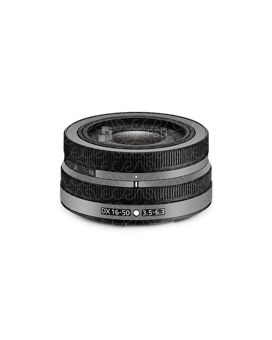 Nikon DX 16-50 (2020) Smart PSD Skin Mockup Template
