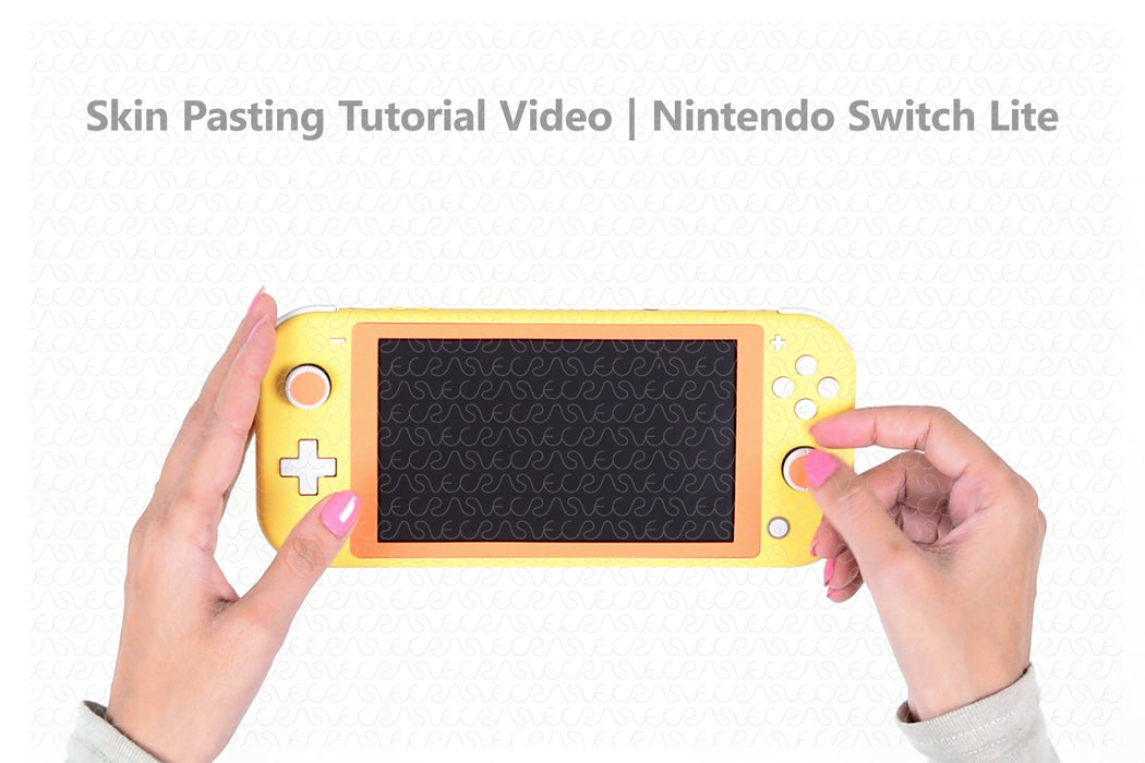 Nintendo Switch Lite Vinyl Skin Pasting Tutorial