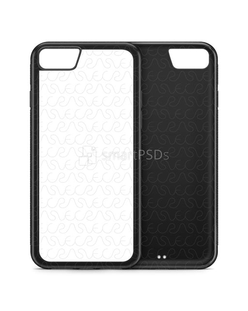 Apple iPhone 8 2d Rubber Flex Mobile Case Design Mockup 2017