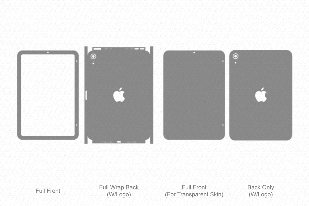 iPad Mini 6 Wi-Fi Full Wrap Skin Vector CutFile Template