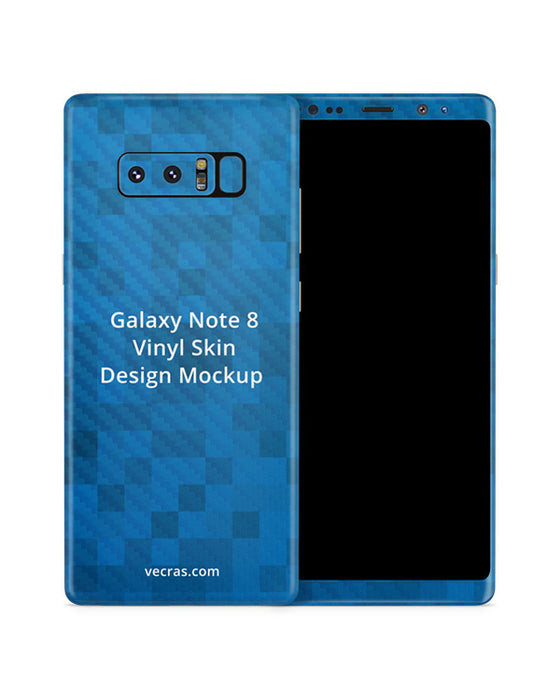 Samsung Galaxy Note 8 Vinyl Skin Design Mockup 2017