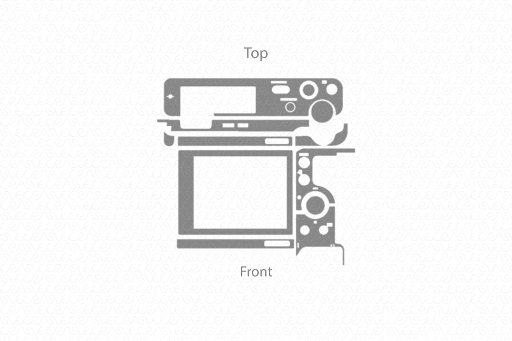 Sony Alpha ZV-E10 Full Wrap Skin Vector CutFile Template