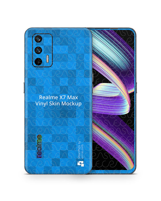 Realme X7 Max (2021) PSD Skin Mockup Template