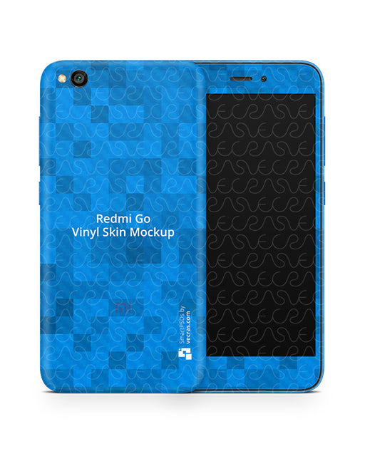 Xiaomi Redmi Go Vinyl Skin Design Mockup 2019