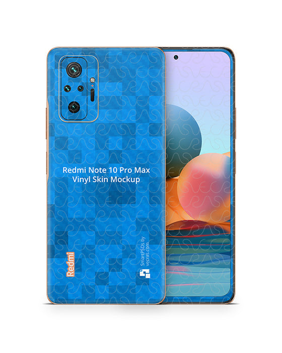 Redmi Note 10 Pro Max (2021) PSD Skin Mockup Template