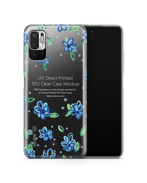Redmi Note 10T 5G (2021) TPU Clear Case Mockup
