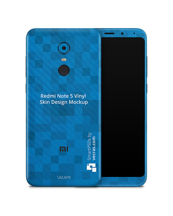 Redmi Note 5 Vinyl Skin Design Mockup 2018