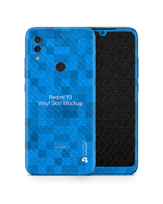 Xiaomi Redmi Y3 Vinyl Skin Design Mockup 2019