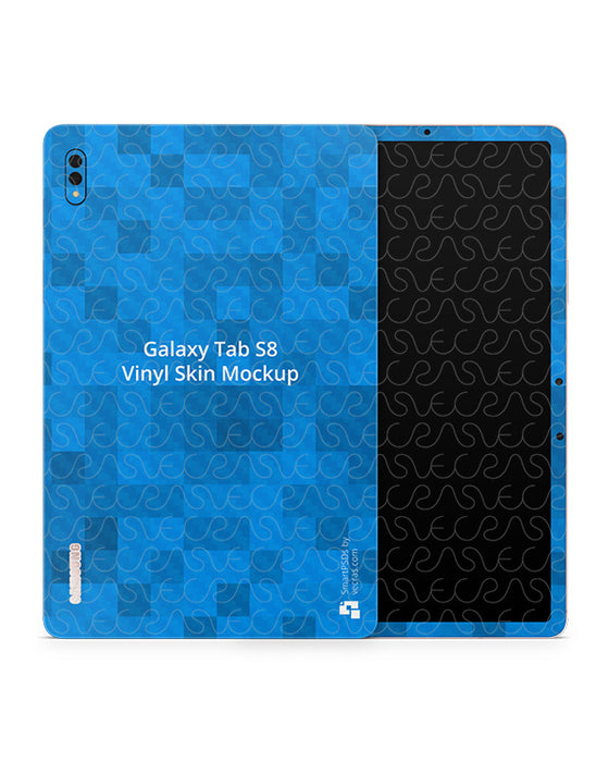 Galaxy Tab S8 (2022) Vinyl Skin Mockup PSD Template