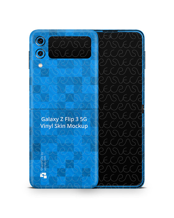 Samsung Galaxy Z Flip 3 5G (2021) PSD Skin Mockup Template