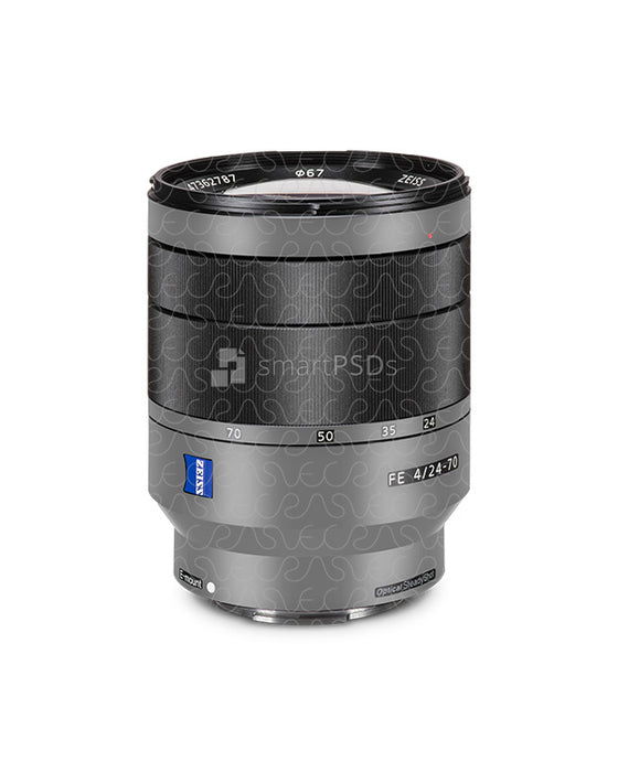 Sony FE 24-70mm OSS Lens Skin PSD Mockup Template