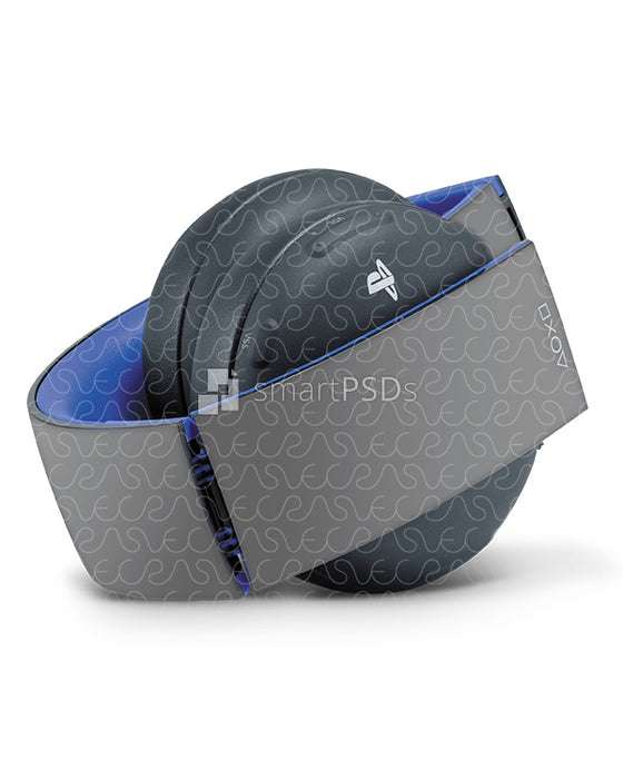 Sony PS Wireless Headset 2.0 Skin Design Template 2 Views