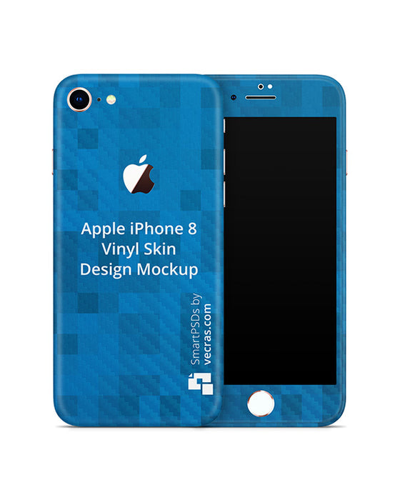 Apple iPhone 8 Vinyl Skin Design Mockup 2017