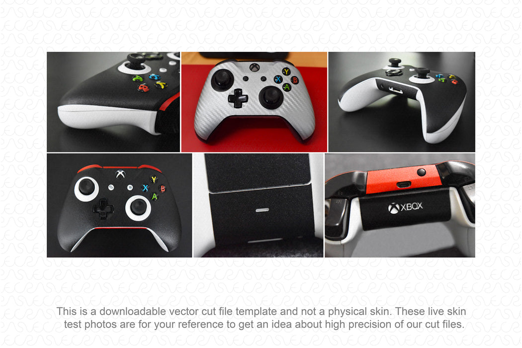 Xbox Controller With Labels Microsoft Xbox One S Gaming Controller Skin CutFile Vector Template ...