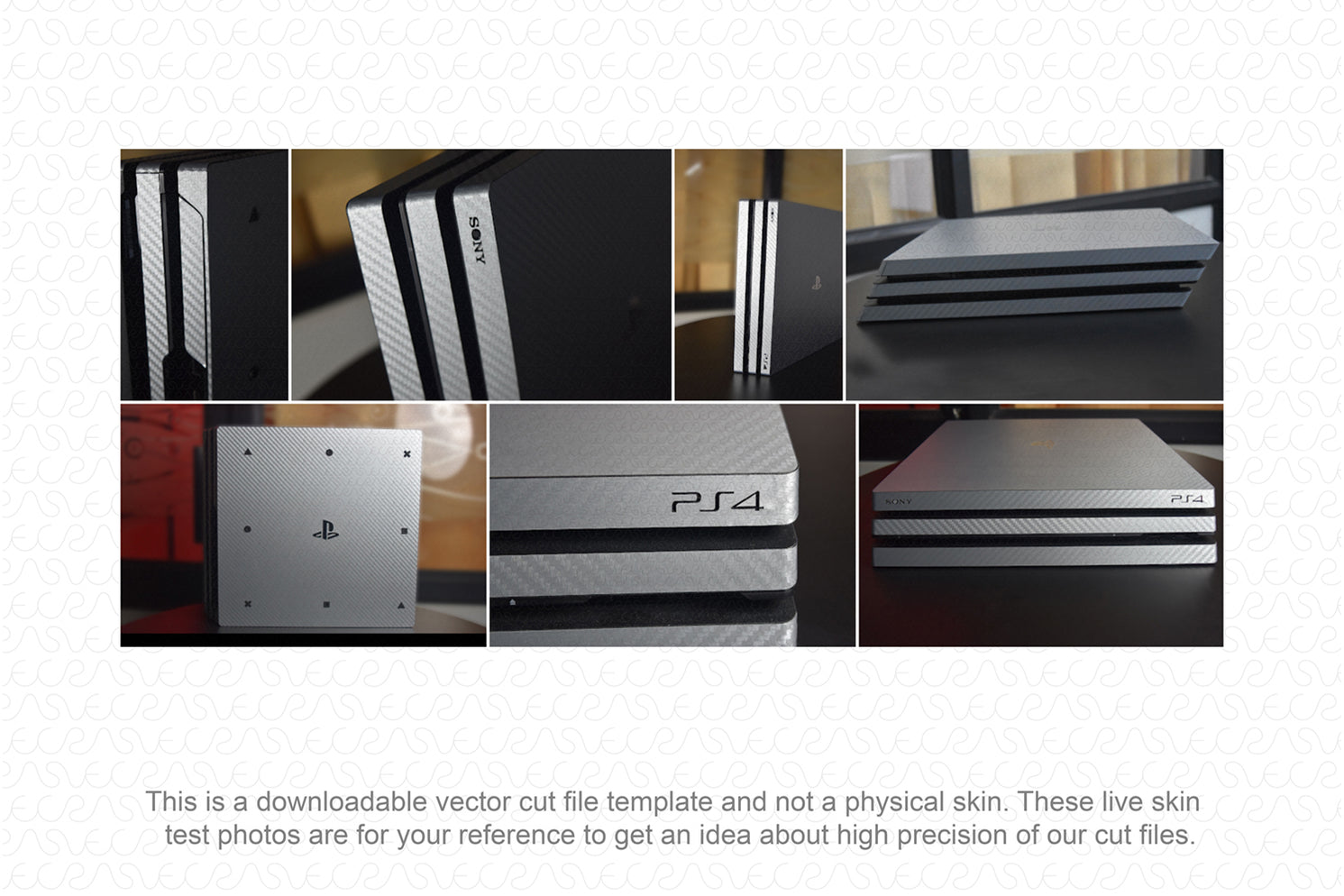 Sony PS4 Pro Gaming Console Skin CutFile Vector Template Full Wrap SVG ...