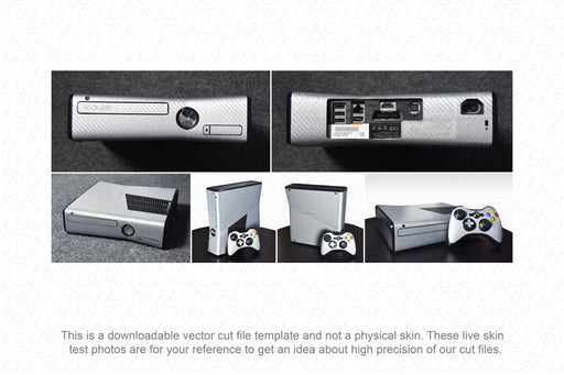 Xbox 360 Slim Gaming Console (2010) Vector Cut File Template