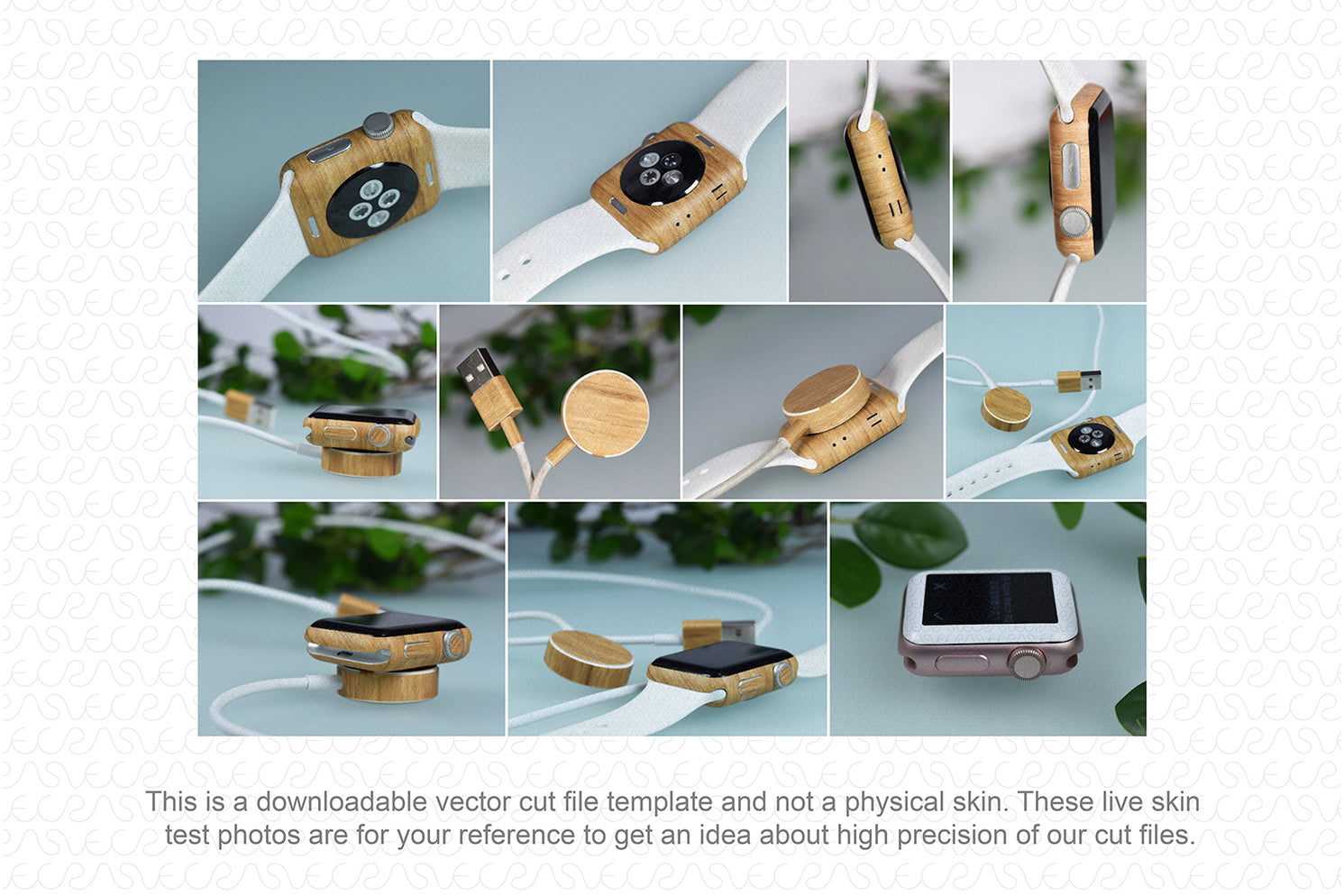 Watch Cut File Apple Watch 38mm Series 2 (2016) Skin CutFile Vector Template Full Wrap ...